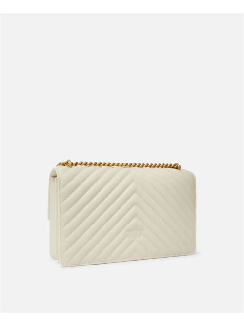 LOVE ONE CLASSIC PINKO | 100941.A0GKZ14Q BIANCO SETA-AN.GOLD
